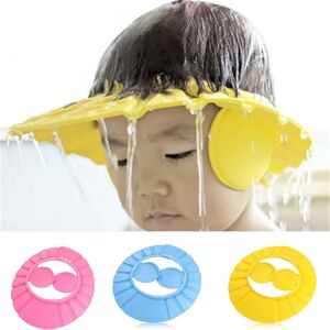 Baby Shower Soft Cap Adjustable Hair Wash Hat for Kids Ear Protection Safe Children Shampoo Bathing Shower Protect Head Cover