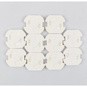 8pcs Baby Safety Rotate Cover 2 Hole Round European Standard Electric Protection Children Socket Plastic Security Locks