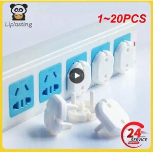 1~20PCS lot EU Standard Power Strip Socket Cover Case for Baby Kids Safety Protection Electric Anti Shock Plugs Protector Guard