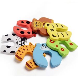 1/4/5/6Pcs Baby Door Stopper EVA Security Cabinet Locks Door Clip Children Restraints Safety Cartoon Animal Door Stop Cushion