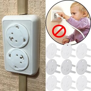 8pcs Socket Protection for Baby Care Safety Electric Socket Outlet Plug Children Socket Plastic Security Locks Against Electric