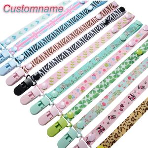 1Pcs Baby Pacifier Clips Newborn Soother Clips Chain Personalised Infant Present Personalized Accessories Buckle Anti-outs Clips