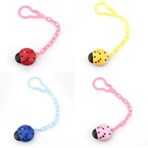 Baby Safety Toddler Baby Ladybug Dummy Pacifier Clip Chain Holder Soother Nipple Strap wholesale supplier baby accessories