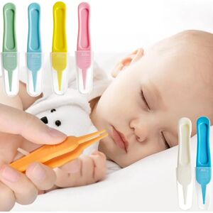 ABS Plastic Nose Navel Cleaning Baby Safety Care Round Head Clamp Infant Tweezers Nasal Cleaner Cleaner Clip Clean Tweezers 1Pcs