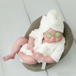 2021 Bathrobes Wrap Newborn Photography Props Baby Photo Accessories 97BD