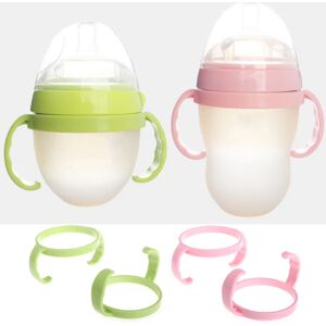 2pcs Baby Feeding Bottle Trainer Easy Grip Plastic Handles Holder for Comotomo