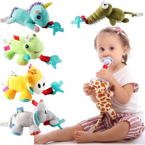 Baby Boy Girl Dummy Pacifier Chain Clip Infant Stuffed Toy Soft Plush Animal Toys Soother Nipples Holder(not Include Pacifier)