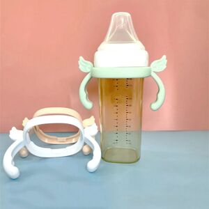 BPA Free Classic Newborn Bottle Grip Handle Compatible Silicone Handles for Hegen Bottle Size Baby Feeding Bottle Accessories