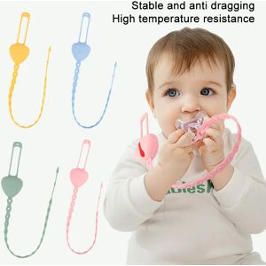 Food grade silicone pacifier chain pacifier box set sealed dustproof pacifier storage box double buckle pacifier anti-lost chain