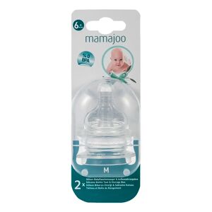 Mamajoo BPA silicone bottle pacifier twin M No.2 6 months +