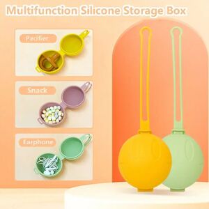 Handy Portable Multi-color Food-Grade Nipple Holder Baby Stuff Nipple Container Box Soother Holder Box Pacifier Storage Box