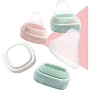 Baby Bottle Cap Transparent Cover Replacement Collar Food Grade PP Materials Compatible with for Hegen Bottles Conversion