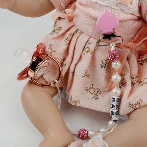 1 Piece Infant Baby Pacifier Clip Chain New Clay Crystal Anti-drop Chain for Baby Boy Girl Heart Nipple Clip Chain Baby Stuff