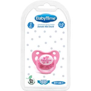 Pink color checkered matte pacifier