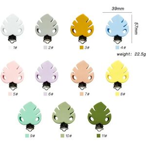 28 Models Leaf-Shape And Daisy DIY Baby Pacifier Clips Food Grade Silicone Baby Teether Nipple Chain Clips Chew Toy Dummy Clips