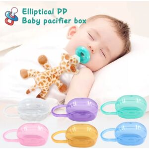 It Can Add Lanyard Wide Mouth Marking Box Portable Pacifier Box No Harmful Substances Baby Supplies Storage Box Anti-loss