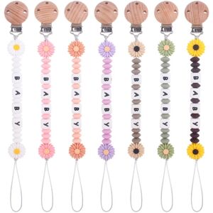 C5AA Baby Girls Boys Pacifier Holders Baby Infant Pacifier Strap Teether Toy