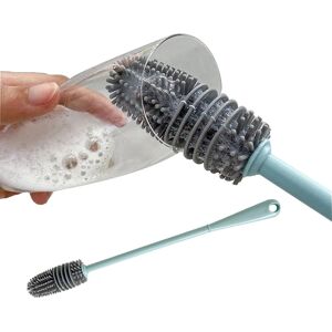 Efficient Baby Bottle Brush Silicone Milk Bottle Brush 360 Long Handle Cup Brush Household Cleaning Brush Kitchen Brush Bottle