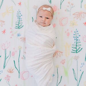 Pink Stripe Muslin Swaddle Cotton Baby Blankets Newborn Blanket New Born Item Bedding Mother Kid Throw Blanket