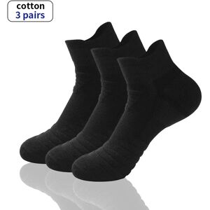 3 Pairs Sport Ankle Socks Athletic Low-cut Sock Thick Knit Sock Outdoor Fitness Breathable Quick Dry Wear-resistant Warm Socks