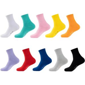 Solid Color Four Seasons Women's Socks Middle Tube Socks Candy Sock Sport Socks Cotton Comfortable Home Running Sock