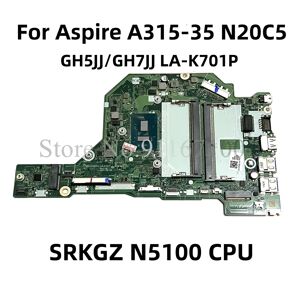 NBA6L11002 GH5JJ/GH7JJ LA-K701P Mainboard For Acer Aspire A115-32 A315-35 N20C5 laptop motherboard With Celeron N5100 CPU DDR4