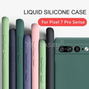 For Google Pixel 7 Pro Case Google Pixel 7 6 Pro 7A 6A Cover Fundas Coque Soft Original Liquid Silicone Phone Case Pixel 7 Pro