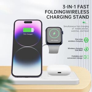 3 in 1 Wireless Charger Stand For iPhone 14 13 12 11 Fast Charging Station For Apple Watch 8 7 6 5 SE AirPods Pro 2 3
