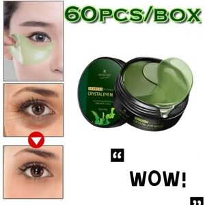 60pcs Seaweed/Black Pearl Collagen Eye Patches Remove Dark Circle Anti Wrinkle Sleep Eye Mask Moisturizing Eye Care Anti Wrinkle