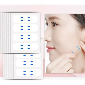 Yoxier 40Pcs/10Sheets/Pack Waterproof V Face Makeup Adhesive Tape Invisible Breathable Lift Face Sticker Lifting Tighten Chin