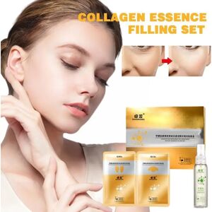 Spiral Peptide Deer Bone Collagen Face Essence Filling Essence Anti-aging Cheek Forehead Whitening Patches Reduce Wrinkles Q3D0