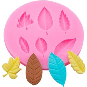 Many Kinds Leaves 3D Sugarcraft Silicone Mold DIY Leaf Fondant Cake Decor Chocolate Gumpaste Baking Tools Clay Resin Art Mould