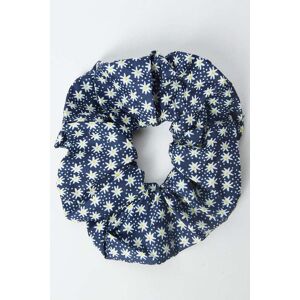 YIWU RUISHENG IMPORT?EXPORT CO Blue Ditsy Scrunchie