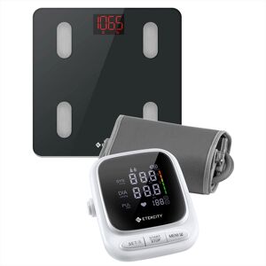 Etekcity Smart Wi Fi Scale for Body Weight, Black & Etekcity Smart Blood Pressure Monitor, White Bund