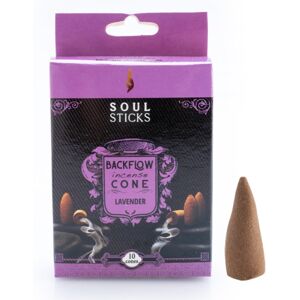 Soul Sticks Lavender Backflow Incense Cone - Set of 10