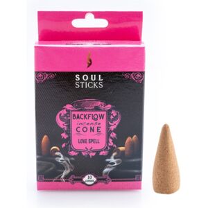 Soul Sticks Love Spell Backflow Incense Cone - Set of 10