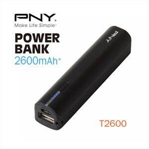 PNY (T2600) 2600m Ah Universal Rechargeable Battery Bank