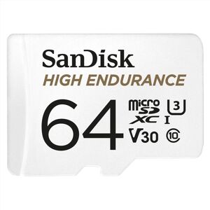 SANDISK HIGH ENDURANCE MICROSDHC CARD SQQNR 64G UHS-I C10 U3 V30 100MB/S R 40MB/S W SD ADAPTOR SDSQQ