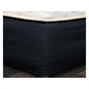 Easy Fit Quilted Valance Black - Single