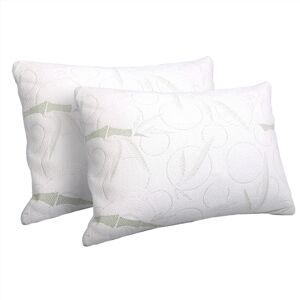 Giselle Memory Foam Pillow With Bamboo Cover - Set of 2