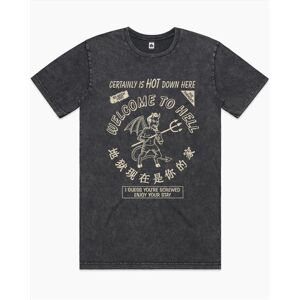 Hot Sauce Stonewash Tee - Black Stone - Size 2Xl