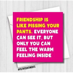 Filthy Sentiments - Pissing Pants Card