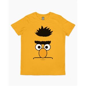 Bert Face Kids Tee - Yellow - Size 14