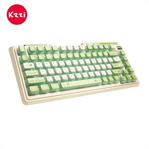 KZZI K75 PRO RGB 75% Wireless Gasket Mechanical Lemon Green Keyboard, Triple Mode, Eternity Tactile