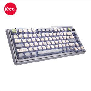 KZZI K75 PRO RGB 75% Wireless Gasket Mechanical Night Grey Keyboard, Triple Mode, Eternity Tactile S