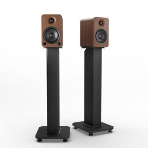 Kanto YU4 140W Powered Bookshelf Speakers with Bluetooth and Phono Preamp - Pair, Walnut with SX26