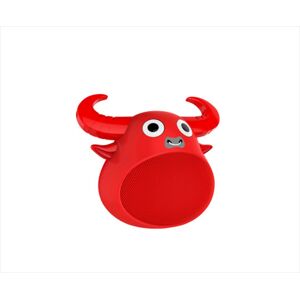 Fitsmart Bluetooth Animal Face Speaker Portable Wireless Stereo Sound - Red