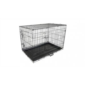 Wire Dog Cage Foldable Crate Kennel with Tray - 42-inch