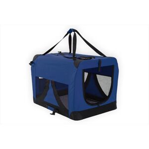 Portable Soft Dog Cage Crate Carrier L - Blue