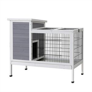 i Pet-Rabbit-Hutch-Wooden-Ferret-Cage-Habitat-House-Outdoor-Large